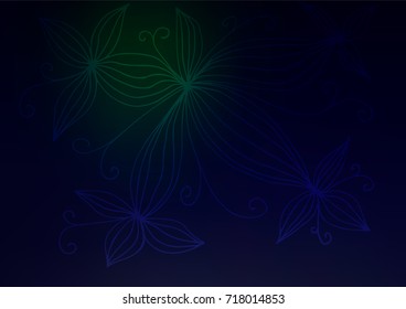 Dark vector indian curved texture. Creative illustration in blurred style with doodles. The best blurred design for your business.