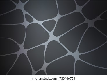 Dark vector indian curved texture. Geometric doodle illustration in Origami style with gradient. Brand-new design for your business.