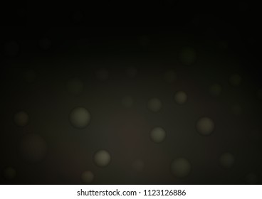 Dark vector layout with circle shapes. Blurred bubbles on abstract background with colorful gradient. The pattern can be used for ads, leaflets of liquid.