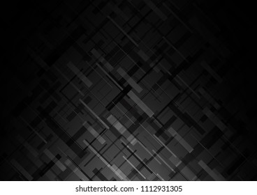 Dark vector layout with flat lines. Modern geometrical abstract illustration with staves. Best design for your ad, poster, banner.