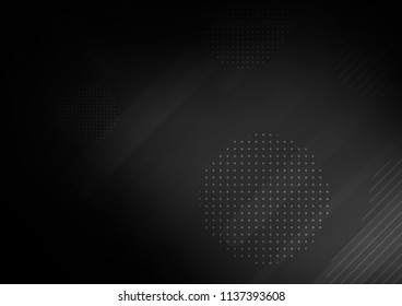 Dark vector layout with flat lines and dots. Modern geometrical abstract illustration with sticks, dots. The pattern can be used as ads, poster, banner for commercial.