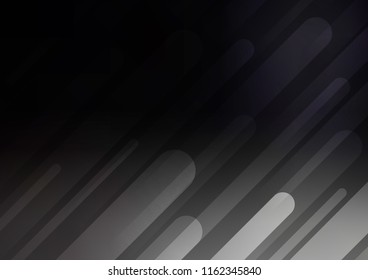 Dark vector layout with flat lines. Modern geometrical abstract illustration with staves. Best design for your ad, poster, banner.