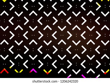 Dark vector layout with flat lines. Shining colored illustration with narrow lines. The template can be used as a background.