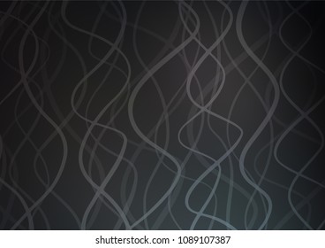 Dark vector natural abstract background. Colorful abstract illustration with lines in Asian style. Hand painted design for web, leaflet, textile.