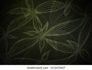 Dark vector natural abstract background. Blurred decorative design in Indian style with Zen tangles. A completely new template for your business design.