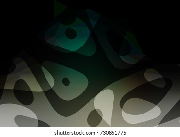 Dark vector natural abstract pattern. A vague abstract illustration with doodles in Indian style. The elegant pattern can be used as a part of a brand book.