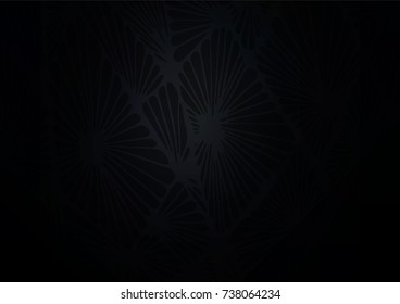 Dark vector natural abstract pattern. Colorful abstract illustration with lines in Asian style. The pattern can be used for wallpapers and coloring books.