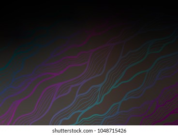 Dark vector natural abstract template. Glitter abstract illustration with doodles and Zen tangles. A new texture for your design.