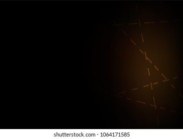 Dark vector natural abstract template. Decorative shining illustration with doodles on abstract template. The pattern can be used for wallpapers and coloring books.