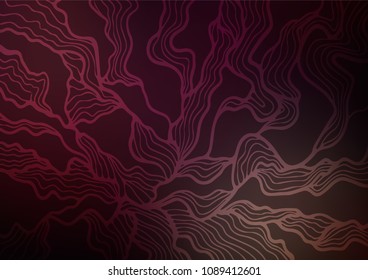 Dark vector natural abstract template. A vague abstract illustration with doodles in Indian style. Brand-new design for your business.