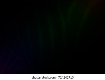 Dark vector natural abstract template. Glitter abstract illustration with doodles and Zen tangles. A completely new design for your business.