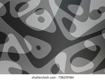 Dark vector natural abstract template. Decorative shining illustration with doodles on abstract template. The elegant pattern can be used as a part of a brand book.