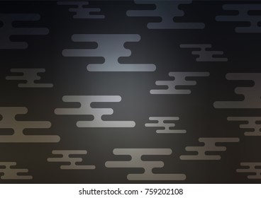 Dark vector natural abstract template. A vague abstract illustration with doodles in Indian style. The elegant pattern can be used as a part of a brand book.