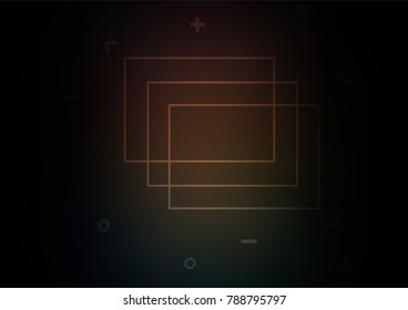 Dark vector natural abstract template. Ethnic elegant natural pattern with gradient. Brand-new style for your business design.