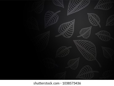 Dark vector natural abstract texture. Decorative shining illustration with doodles on abstract template. The template can be used as a background for cell phones.
