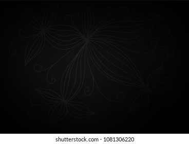 Dark vector natural abstract texture. Brand-new colored illustration in blurry style with doodles. Brand-new style for your business design.
