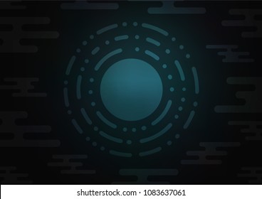 Dark vector natural abstract texture. Doodles on blurred abstract background with gradient. The elegant pattern can be used as a part of a brand book.