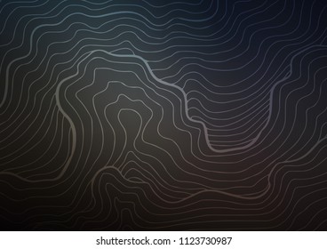 Dark vector natural abstract wavy background. Shining colored illustration with doodles in Zen tangle style. A completely new design for your business.