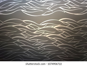 Dark vector natural elegant background. A vague abstract illustration with doodles in Indian style. Hand painted design for web, wrapping, wallpaper.