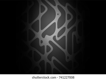 Dark vector natural elegant background. Doodles on blurred abstract background with gradient. A new texture for your design.