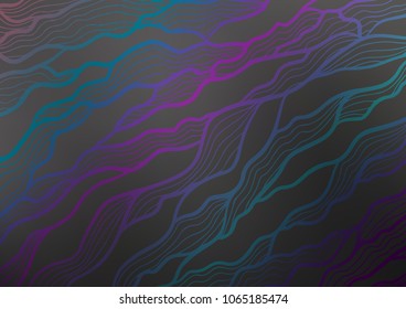 Dark vector natural elegant pattern. Colorful illustration in abstract style with doodles and Zen tangles. The pattern can be used for heads of websites and designs.