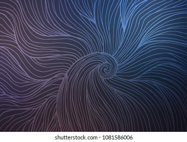 Dark vector natural elegant pattern. Doodles on blurred abstract background with gradient. Hand painted design for web, wrapping, wallpaper.