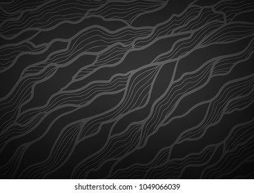 Dark vector natural elegant texture. Decorative shining illustration with doodles on abstract template. Brand-new style for your business design.