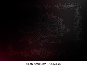 Dark vector natural elegant texture. Brand-new colored illustration in blurry style with doodles. Hand painted design for web, leaflet, textile.