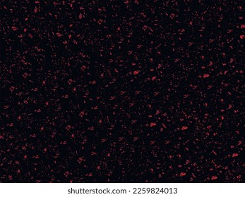 Dark vector natural grunge background with concrete wall texture and red large and small grains. UHD 4K wallpapers. For screen, desktop, website design, overlay, stencil, banner, stylization