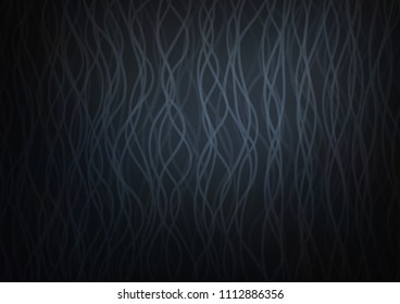 Dark vector pattern with bent lines. Glitter abstract illustration with wry lines. Pattern for your business design.