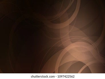 Dark vector pattern with bent ribbons. Blurred geometric sample with gradient bubbles.  The template for cell phone backgrounds.