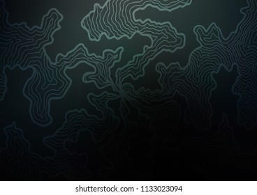 Dark vector pattern with bent ribbons. Creative illustration in halftone marble style with gradient. The best blurred design for your business.