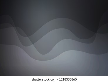 Dark vector pattern with bent ribbons. Creative illustration in halftone marble style with gradient. A completely new template for your business design.