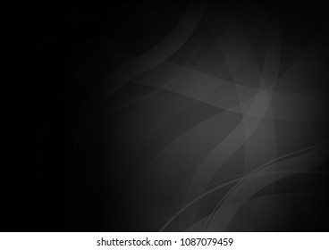 Dark vector pattern with bubble shapes. Blurred geometric sample with gradient bubbles.  Pattern for your business design.