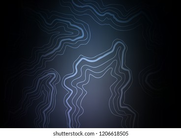 Dark vector pattern with bubble shapes. An elegant bright illustration with gradient. The template for cell phone backgrounds.