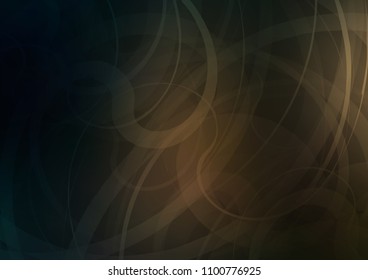 Dark vector pattern with lava shapes. Glitter abstract illustration with wry lines. Pattern for your business design.