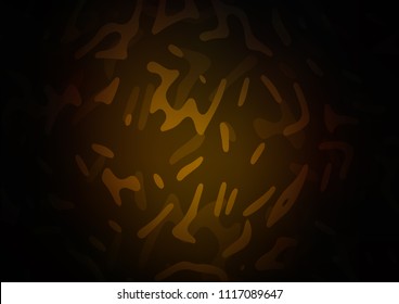 Dark vector pattern with lava shapes. Blurred geometric sample with gradient bubbles.  A completely new marble design for your business.