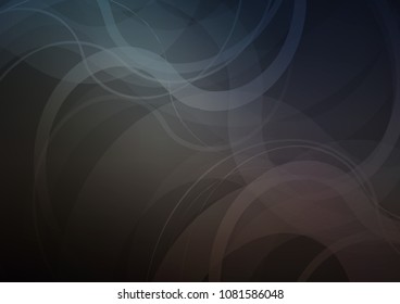 Dark vector pattern with lines, ovals. Brand new colored illustration in marble style with gradient. A completely new marble design for your business.