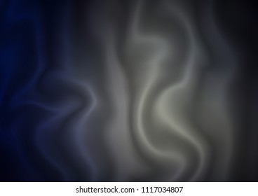 Dark vector pattern with lines, ovals. A vague circumflex abstract illustration with gradient. Textured wave pattern for backgrounds.