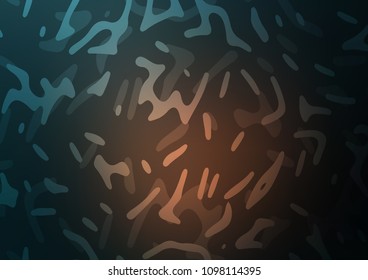 Dark vector pattern with liquid shapes. A vague circumflex abstract illustration with gradient. A completely new template for your business design.