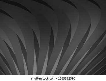 Dark vector pattern with narrow lines. Decorative shining illustration with lines on abstract template. Smart design for your business advert.