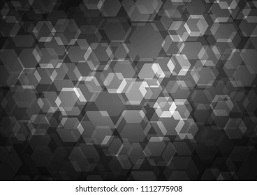 Dark vector polygon abstract pattern. An elegant bright illustration with gradient. The elegant pattern can be used as part of a brand book.