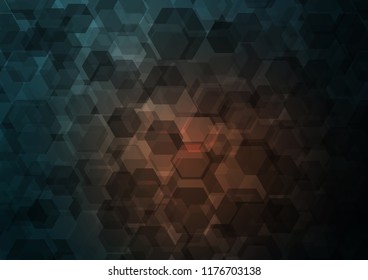 Dark vector polygonal background. A completely new color illustration in a vague style. The polygonal design can be used for your web site.