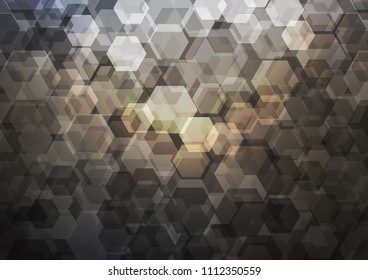 Dark vector polygonal template. Geometric illustration in Origami style with gradient.  A completely new template for your business design.