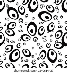 Dark vector seamless backdrop with dots, spots. Abstract illustration with colored bubbles in nature style. Trendy design for wallpaper, fabric makers. eps10