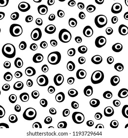 Dark vector seamless layout with circle spots. Colorful illustration with blurred circles in nature style. Trendy design for wallpaper, fabric makers.