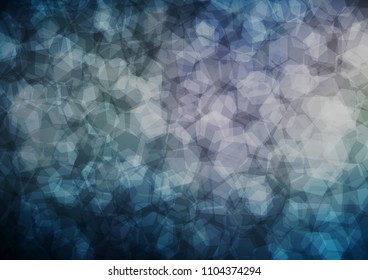 Dark vector shining hexagonal pattern. Colorful abstract illustration with gradient. The polygonal design can be used for your web site.