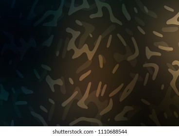 Dark vector template with abstract lines. Shining illustration, which consist of blurred lines, circles. Textured wave pattern for backgrounds.