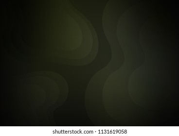 Dark vector template with bent lines. Creative illustration in halftone marble style with gradient. Pattern for your business design.