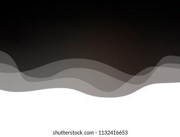Dark vector template with bent lines. Geometric illustration in marble style with gradient.  A completely new template for your business design.
